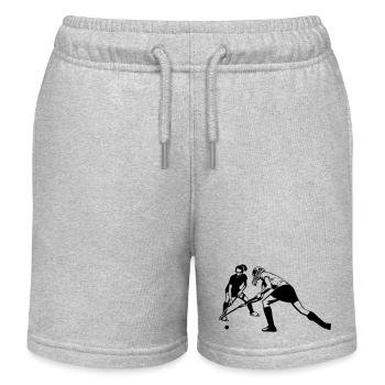 Les filles de hockey - Short de jogging enfant bio Stanley/Stella - gris chiné - Devant