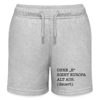 lustig - Kinder Organic Joggingshorts Mini Bolter von Stanley/Stella - Grau meliert - Vorne