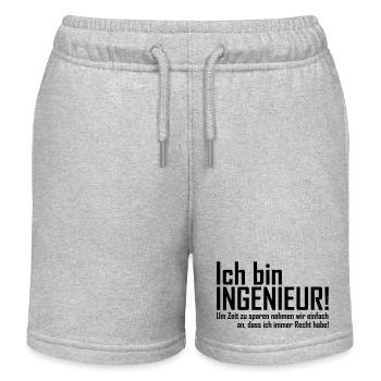 ingenieur - Kinder Organic Joggingshorts Mini Bolter von Stanley/Stella - Grau meliert - Vorne