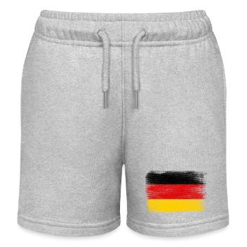 Germany flag - Kids Organic Sweat Shorts by Stanley/Stella - heather grey - Front