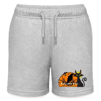 Faune d’Halloween - Short de jogging enfant bio Stanley/Stella - gris chiné - Devant