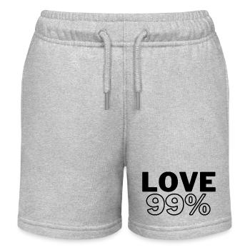 Love99% - Kinder Organic Joggingshorts Mini Bolter von Stanley/Stella - Grau meliert - Vorne