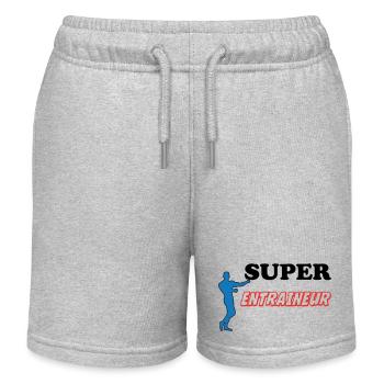SUPER TRAINER - Kinder Organic Joggingshorts Mini Bolter von Stanley/Stella - Grau meliert - Vorne