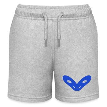 Le secret du bleu - Short de jogging enfant bio Stanley/Stella - gris chiné - Devant