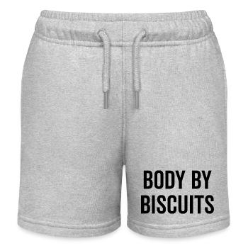 Körper von Biscuits - Kinder Organic Joggingshorts Mini Bolter von Stanley/Stella - Grau meliert - Vorne