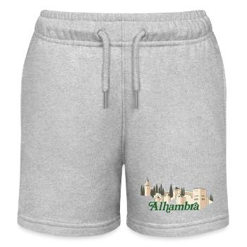 Alhambra - Kinder Organic Joggingshorts Mini Bolter von Stanley/Stella - Grau meliert - Vorne