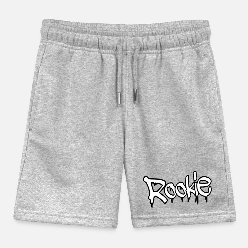 Conception de texte de recrue de style graffiti Short de jogging enfant bio Stanley/Stella