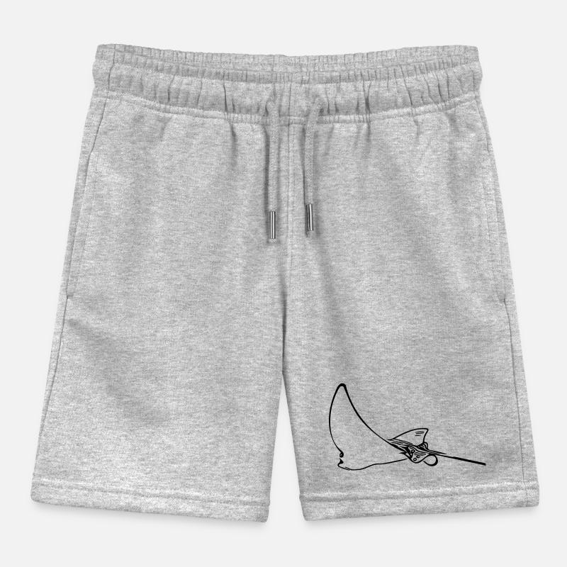 Eagle rays Kids Organic Sweat Shorts by Stanley/Stella