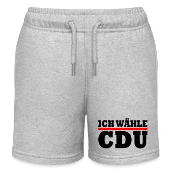 Cdu - Kinder Organic Joggingshorts Mini Bolter von Stanley/Stella - Grau meliert - Vorne
