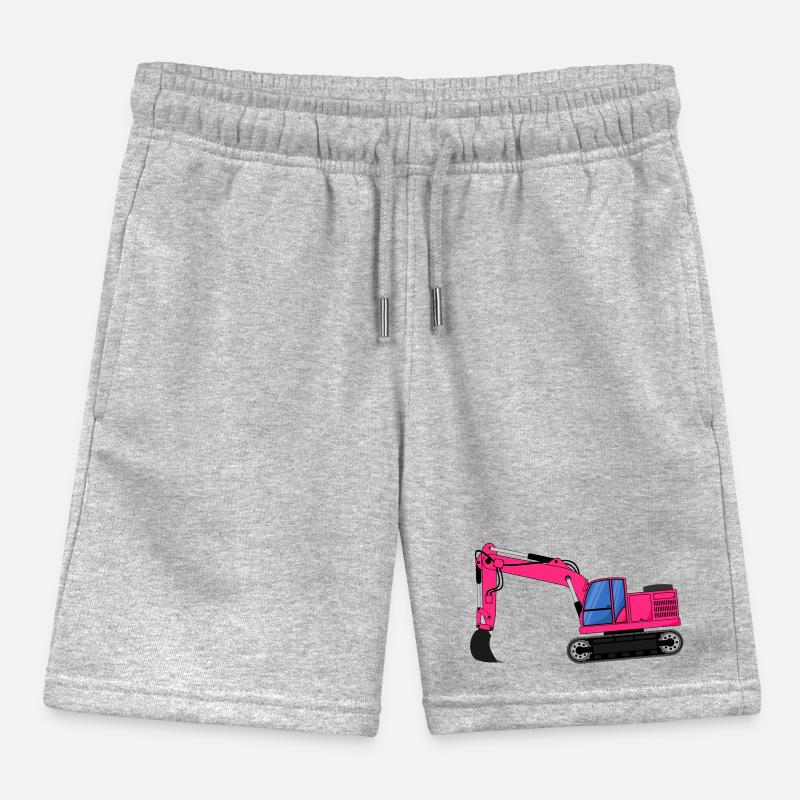 Bagger Baggerfahrzeug pink Kinder Organic Joggingshorts Mini Bolter von Stanley/Stella