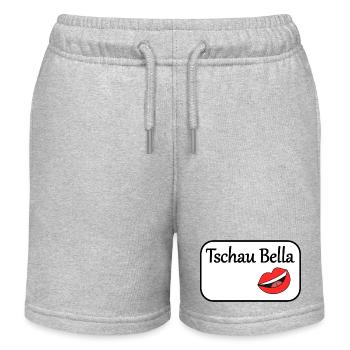Tschau Bella - Kinder Organic Joggingshorts Mini Bolter von Stanley/Stella - Grau meliert - Vorne