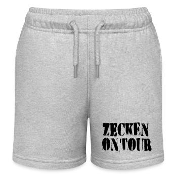 Zecken on tour - Kinder Organic Joggingshorts Mini Bolter von Stanley/Stella - Grau meliert - Vorne