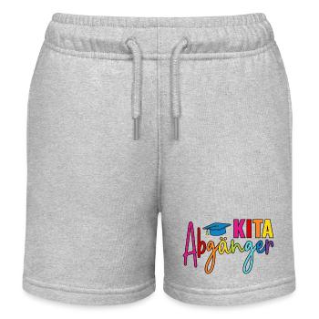 Kita Abgänger - Kinder Organic Joggingshorts Mini Bolter von Stanley/Stella - Grau meliert - Vorne