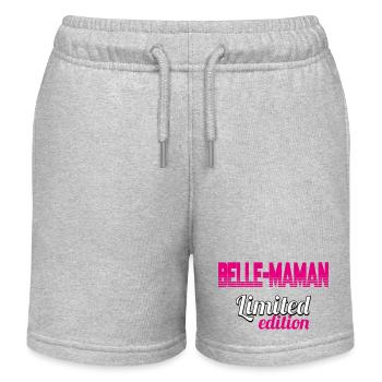 BELLE MAMAN LIMITED EDITION - Short de jogging enfant bio Stanley/Stella - gris chiné - Devant