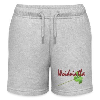 Waldviertler Glueck - Kinder Organic Joggingshorts Mini Bolter von Stanley/Stella - Grau meliert - Vorne