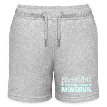 Nom de femme Mi - Short de jogging enfant bio Stanley/Stella - gris chiné - Devant
