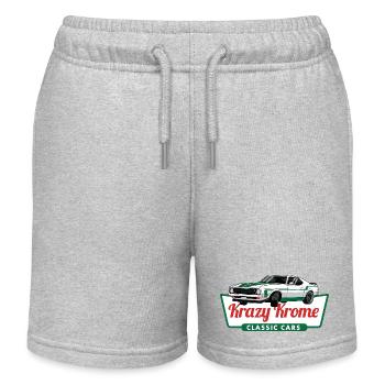 Krazy Krome Classic Car Drift Culture Muskelkraft - Kinder Organic Joggingshorts Mini Bolter von Stanley/Stella - Grau meliert - Vorne