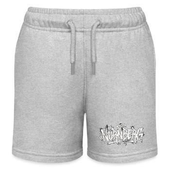 Nürnberg Graffiti Handschrift Tag - Kinder Organic Joggingshorts Mini Bolter von Stanley/Stella - Grau meliert - Vorne