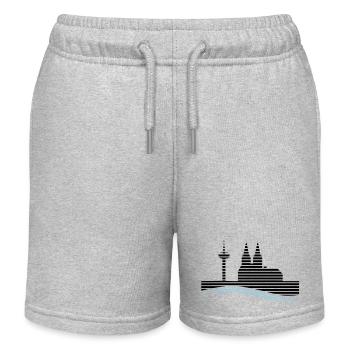 Cologne - Short de jogging enfant bio Stanley/Stella - gris chiné - Devant