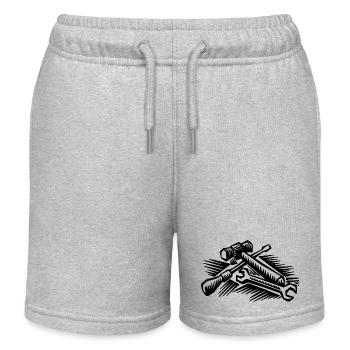 outil - Short de jogging enfant bio Stanley/Stella - gris chiné - Devant