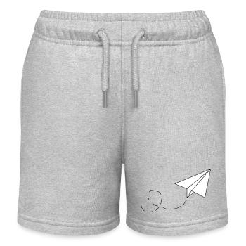 PAPIER FLYER - Short de jogging enfant bio Stanley/Stella - gris chiné - Devant