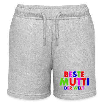 Beste mutti der welt - Kinder Organic Joggingshorts Mini Bolter von Stanley/Stella - Grau meliert - Vorne