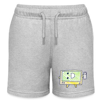 The TV - Kids Organic Sweat Shorts by Stanley/Stella - heather grey - Front