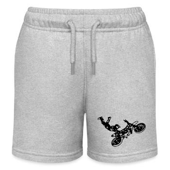 Cascade de motocross - Short de jogging enfant bio Stanley/Stella - gris chiné - Devant