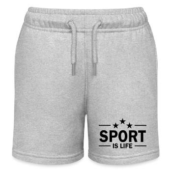 Basketball - Kinder Organic Joggingshorts Mini Bolter von Stanley/Stella - Grau meliert - Vorne