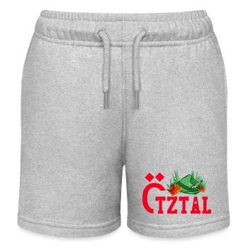 Ötztal roter text ötztaler natur - Kinder Organic Joggingshorts Mini Bolter von Stanley/Stella - Grau meliert - Vorne