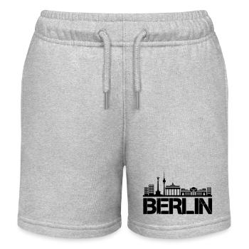 Horizon de Berlin - Short de jogging enfant bio Stanley/Stella - gris chiné - Devant