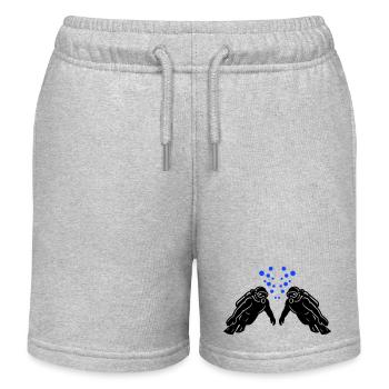 Diving Team Diving - Kids Organic Sweat Shorts by Stanley/Stella - heather grey - Front