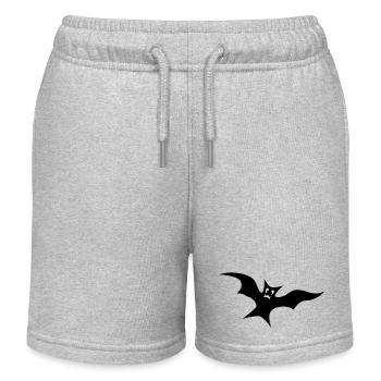 Bat - Kids Organic Sweat Shorts by Stanley/Stella - heather grey - Front