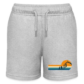Basketball Basketball Player - Kids Organic Sweat Shorts by Stanley/Stella - heather grey - Front
