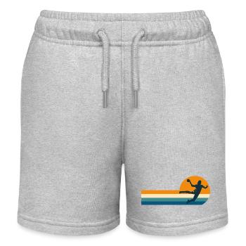 Handball handball handball player - Kids Organic Sweat Shorts by Stanley/Stella - heather grey - Front