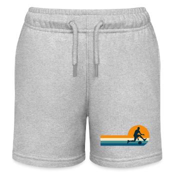 Basketball player - Kids Organic Sweat Shorts by Stanley/Stella - heather grey - Front