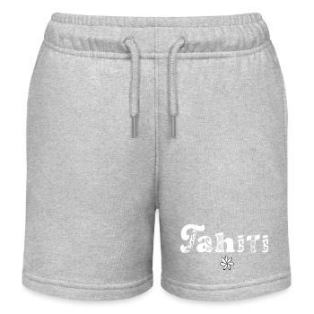 Tahiti (weiß) - Kinder Organic Joggingshorts Mini Bolter von Stanley/Stella - Grau meliert - Vorne
