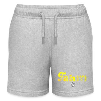 Tahiti (Sonnenuntergang) - Kinder Organic Joggingshorts Mini Bolter von Stanley/Stella - Grau meliert - Vorne