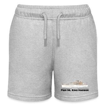 Pier_56 - Short de jogging enfant bio Stanley/Stella - gris chiné - Devant
