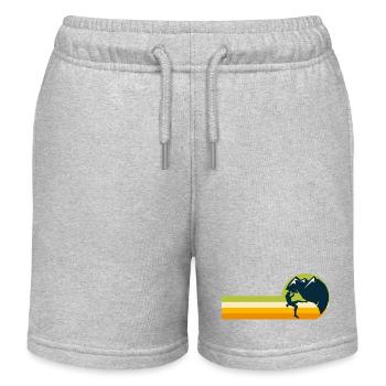 escalade sport climbing bloc mur d escalade - Short de jogging enfant bio Stanley/Stella - gris chiné - Devant