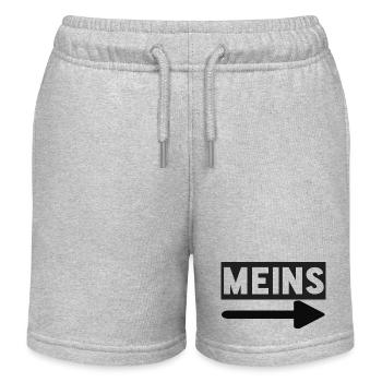 MEINS - Pärchen Pfeil - Kinder Organic Joggingshorts Mini Bolter von Stanley/Stella - Grau meliert - Vorne