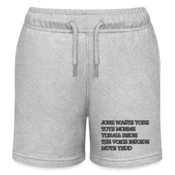 JONE WASTE YORE TOYE MONME YORALL REDIII LA VOIX - Short de jogging enfant bio Stanley/Stella - gris chiné - Devant