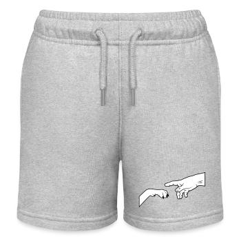 Patte de chien - Give Paw - Short de jogging enfant bio Stanley/Stella - gris chiné - Devant