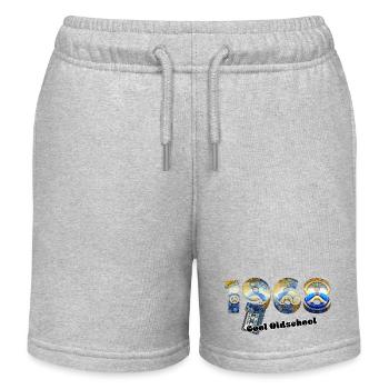1968 Jahrgang Retro Vintage – Kassette – Cool Olds - Kinder Organic Joggingshorts Mini Bolter von Stanley/Stella - Grau meliert - Vorne