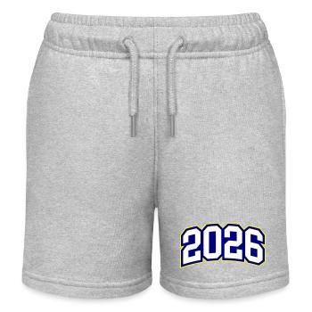 2026 year - Kids Organic Sweat Shorts by Stanley/Stella - heather grey - Front