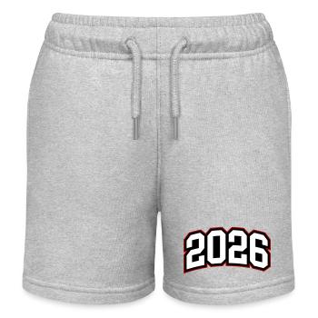 2026 year - Kids Organic Sweat Shorts by Stanley/Stella - heather grey - Front