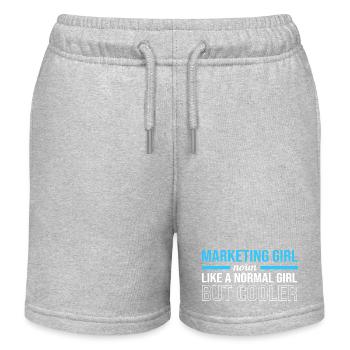 Marketing Manager - Kids Organic Sweat Shorts by Stanley/Stella - heather grey - Front