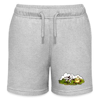 Cafe_au_lait - Kinder Organic Joggingshorts Mini Bolter von Stanley/Stella - Grau meliert - Vorne