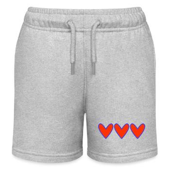 VALENTINSTAG. Junggesellinnenabschied. ICH LIEBE DICH. ICH LIEBE DICH. LIEBE - Kinder Organic Joggingshorts Mini Bolter von Stanley/Stella - Grau meliert - Vorne