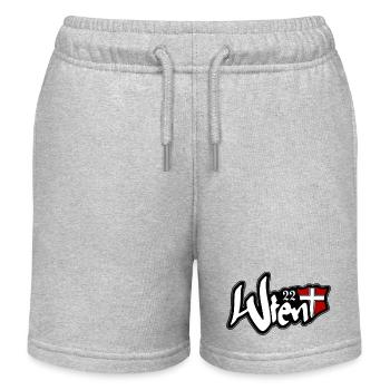 Wien 22 Donaustadt - Kinder Organic Joggingshorts Mini Bolter von Stanley/Stella - Grau meliert - Vorne